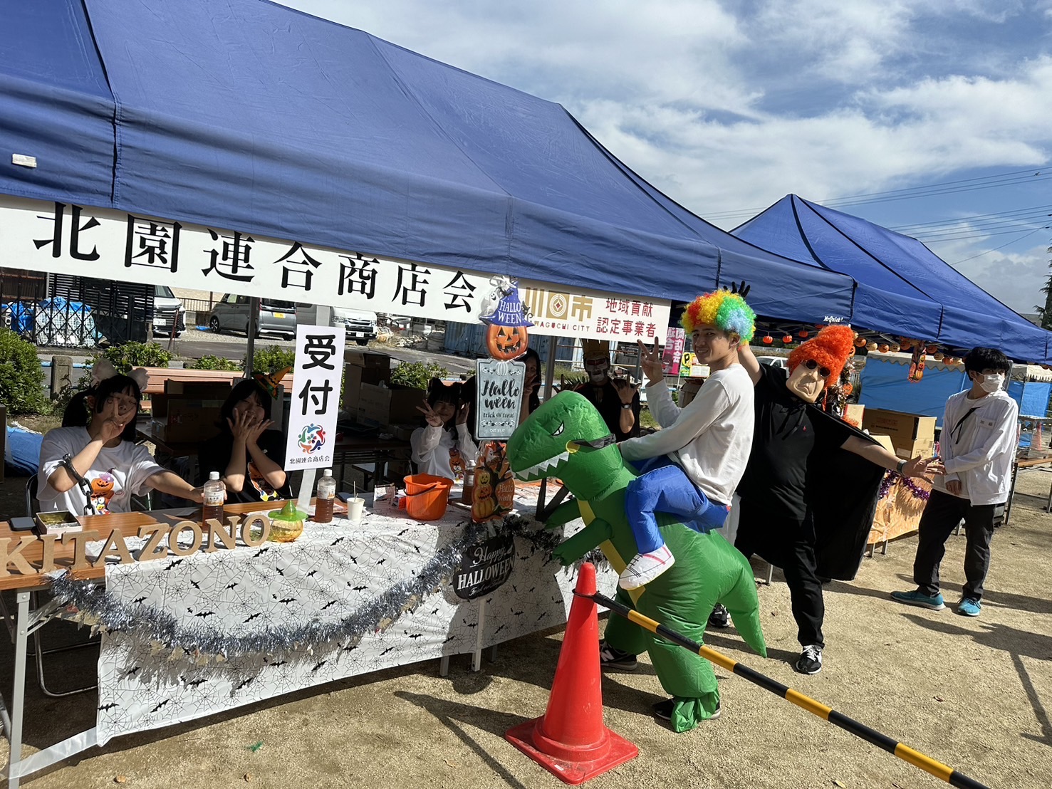 ハロウィン受付の様子